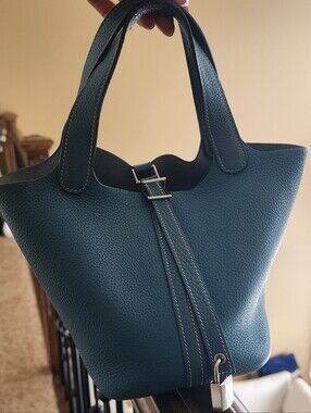 Hermes picotin 18 Blue Jean